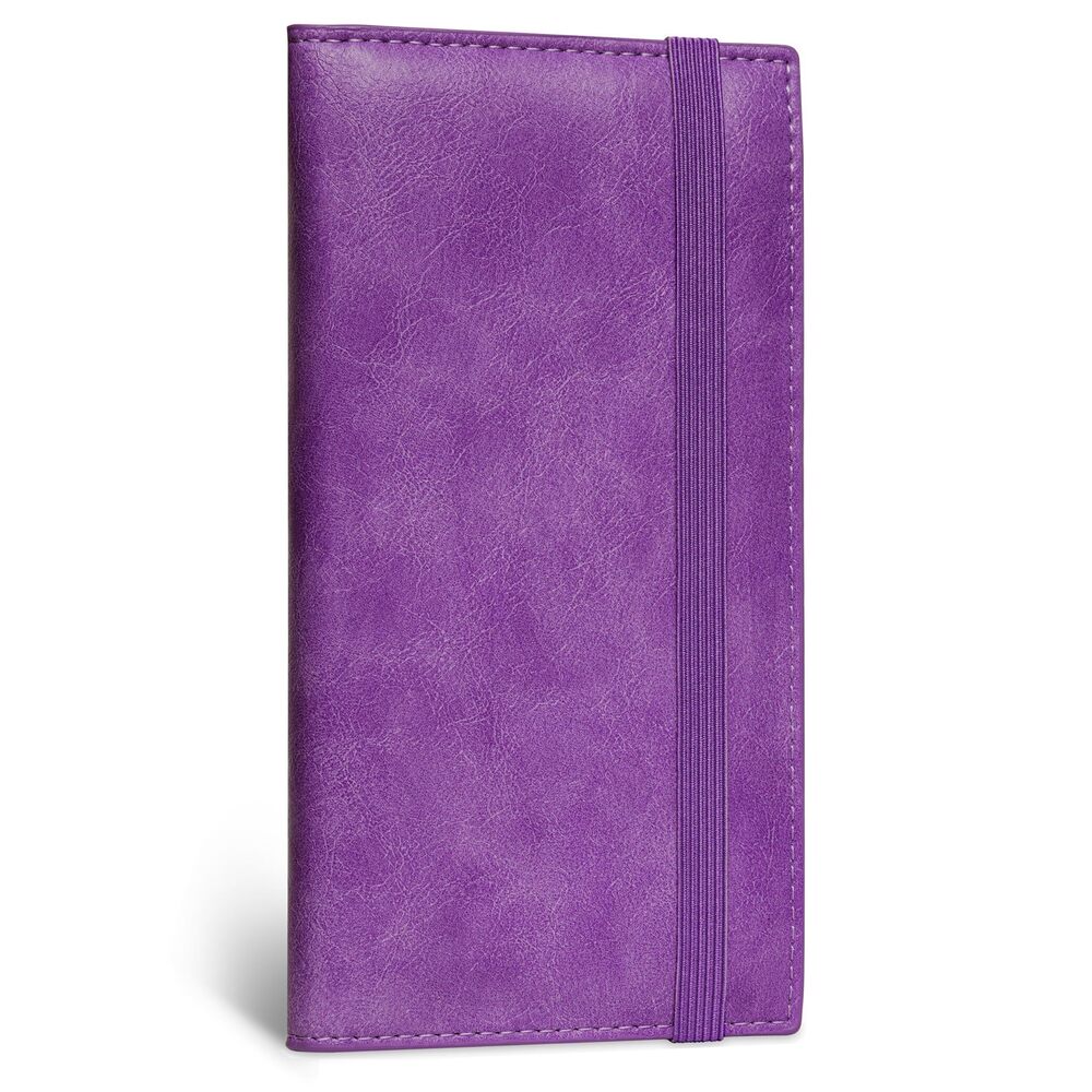3264 Checkbook Cover & , Premium Vegan Leather Checkbook Holder Slim